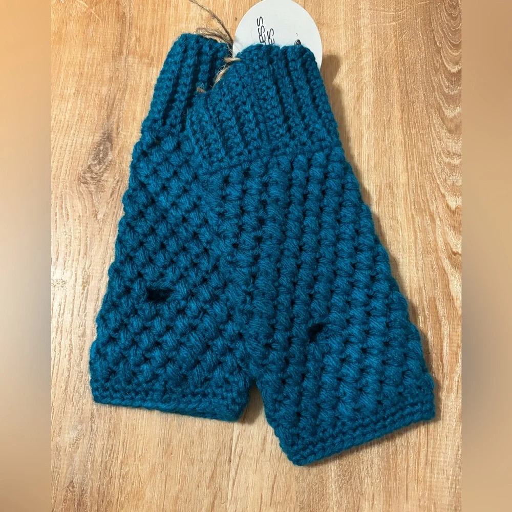 Blue Fingerless Gloves **2 for 20**